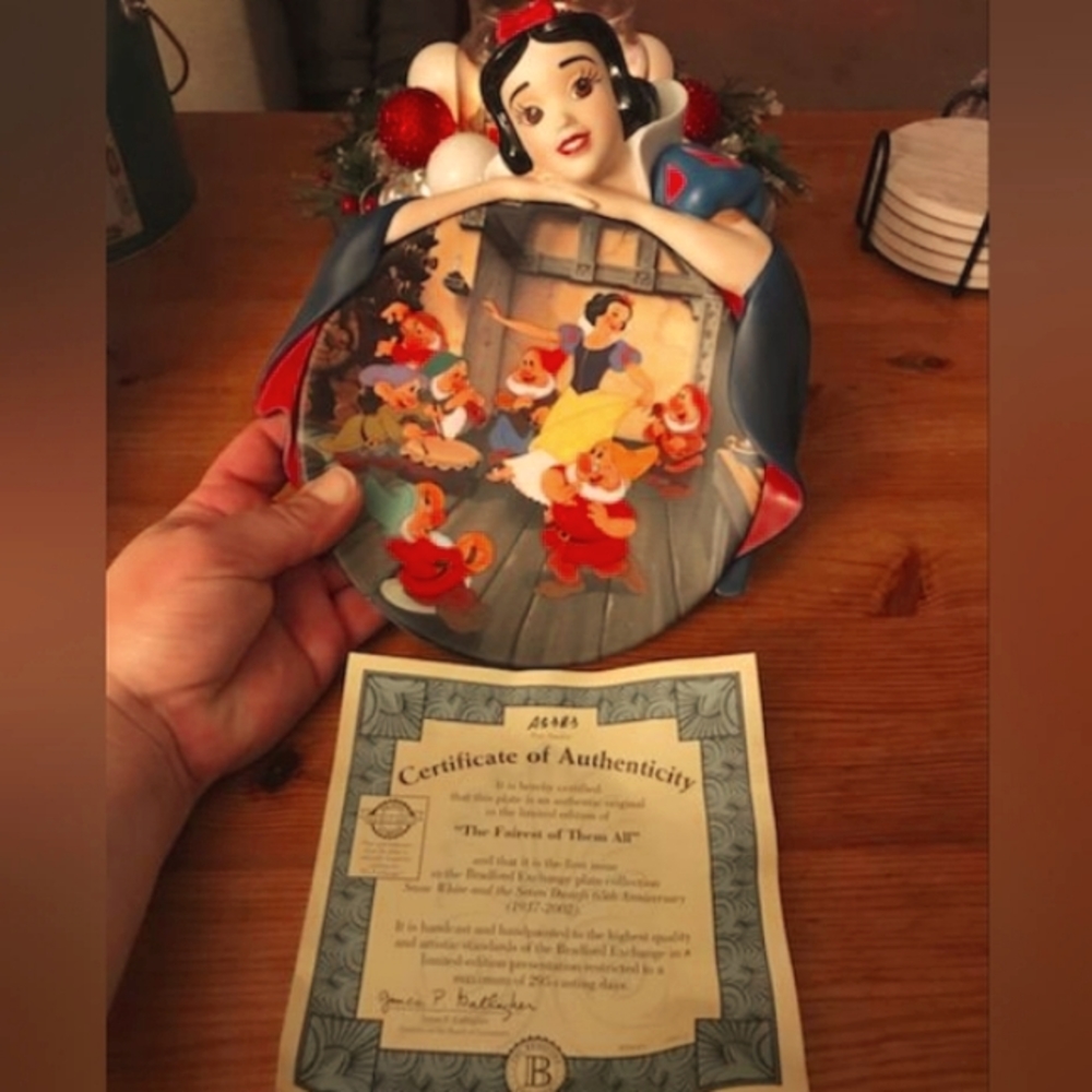 Disney's Fairest of Them All(Snow White 65th Anniversary)collectible plate colle